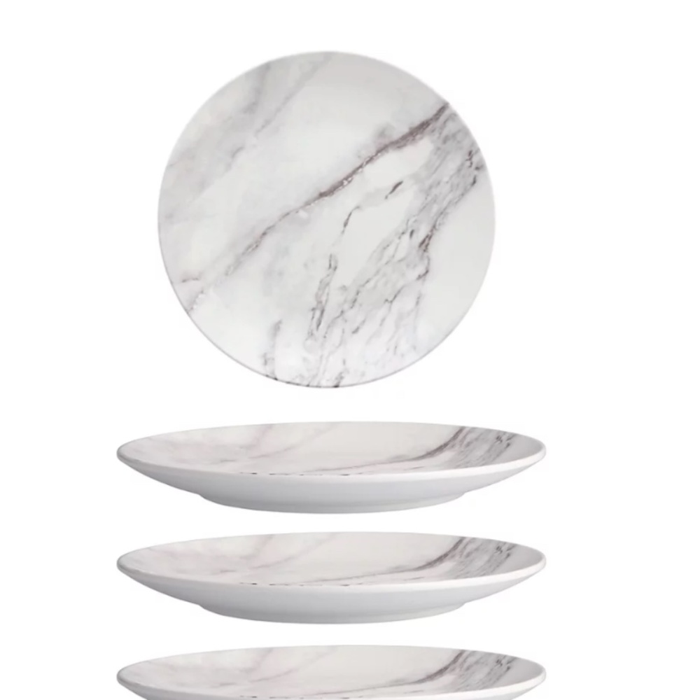 Hudson Park Collection Marble Melamine Salad Plate